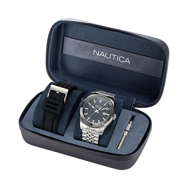 Nautica 3-hand Box Set Horloge Heren Gekleurd | Kb6KwLOt