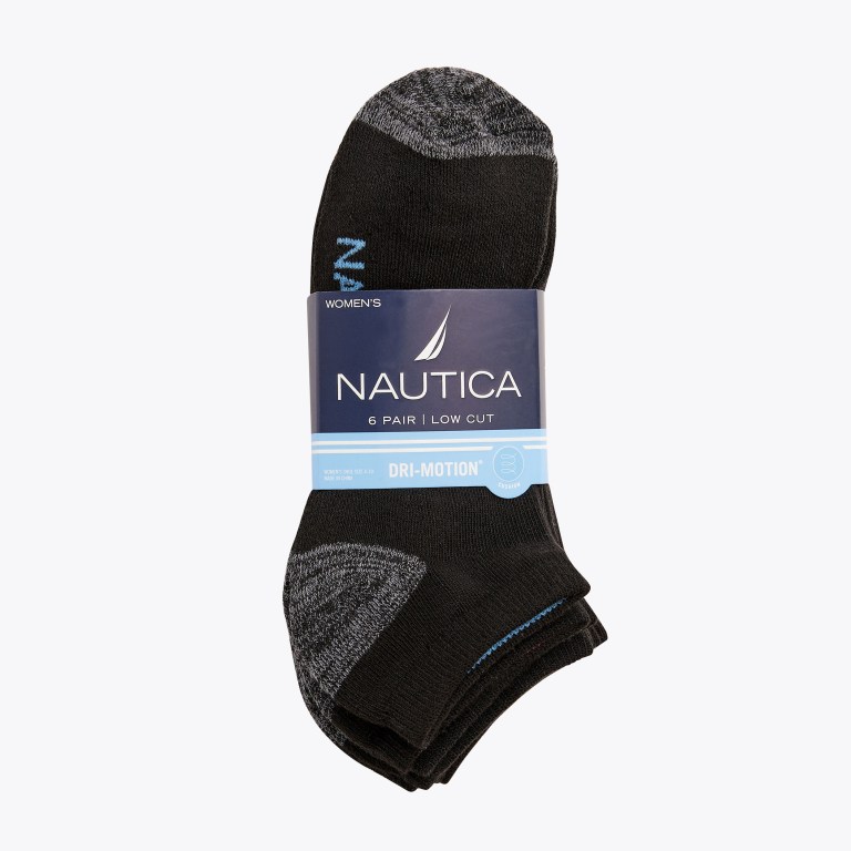 Nautica Atletische Low Cut , 6-pack Sokken Dames Gekleurd | cicZ5WBK