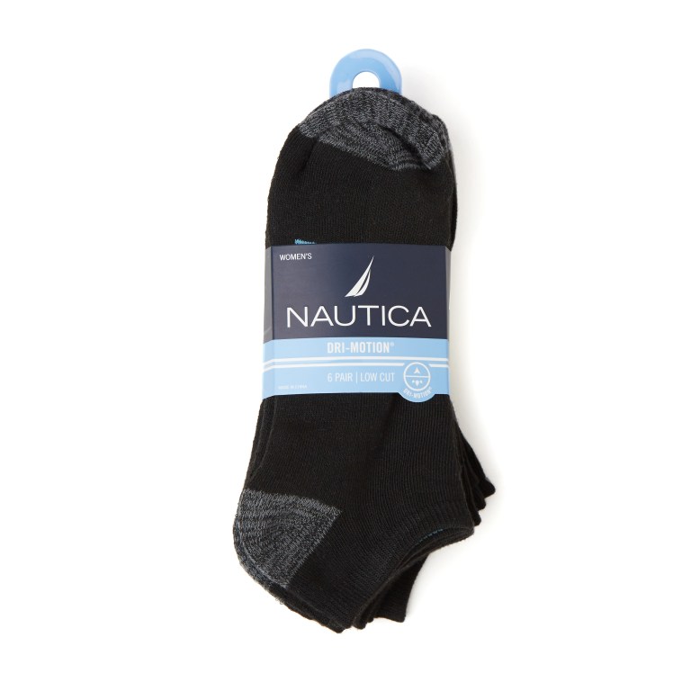 Nautica Atletische Low Cut , 6-pack Sokken Dames Gekleurd | t0eUh9MH