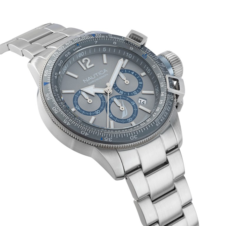 Nautica Bfc Stainless Steel And Siliconen Horloge Heren Gekleurd | 3RddyWZJ