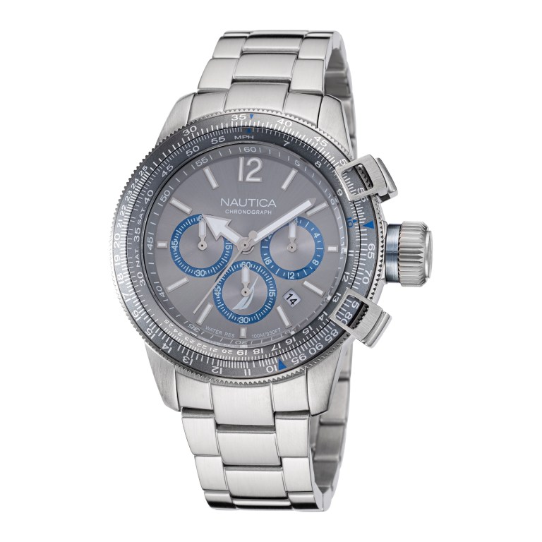 Nautica Bfc Stainless Steel And Siliconen Horloge Heren Gekleurd | 3RddyWZJ