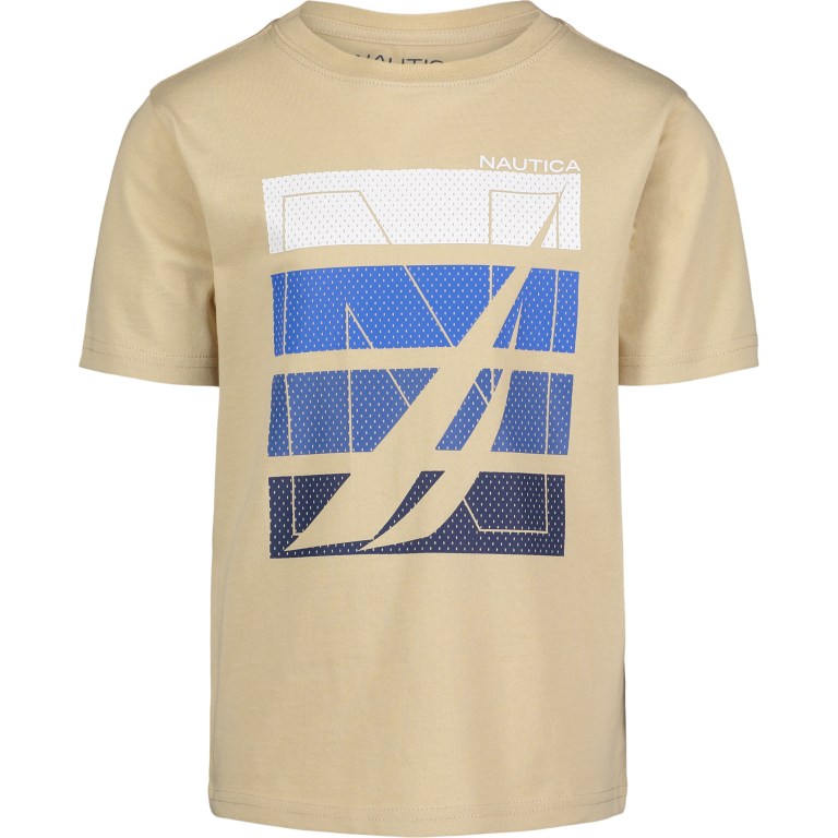 Nautica Block Logo (8-20) T-shirts Jongens Grijs | a604H8rH