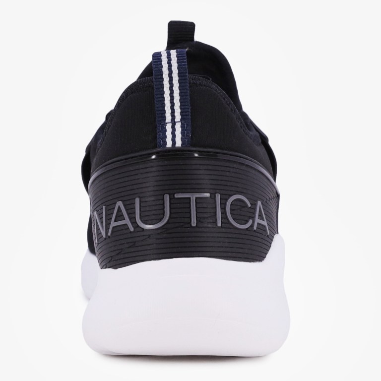 Nautica Embossed Logo Mesh Sneakers Heren Wit Lichtturkoois | nf2jeqDH