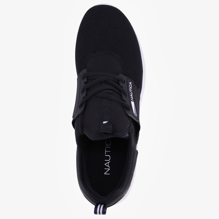 Nautica Embossed Logo Mesh Sneakers Heren Wit Lichtturkoois | nf2jeqDH