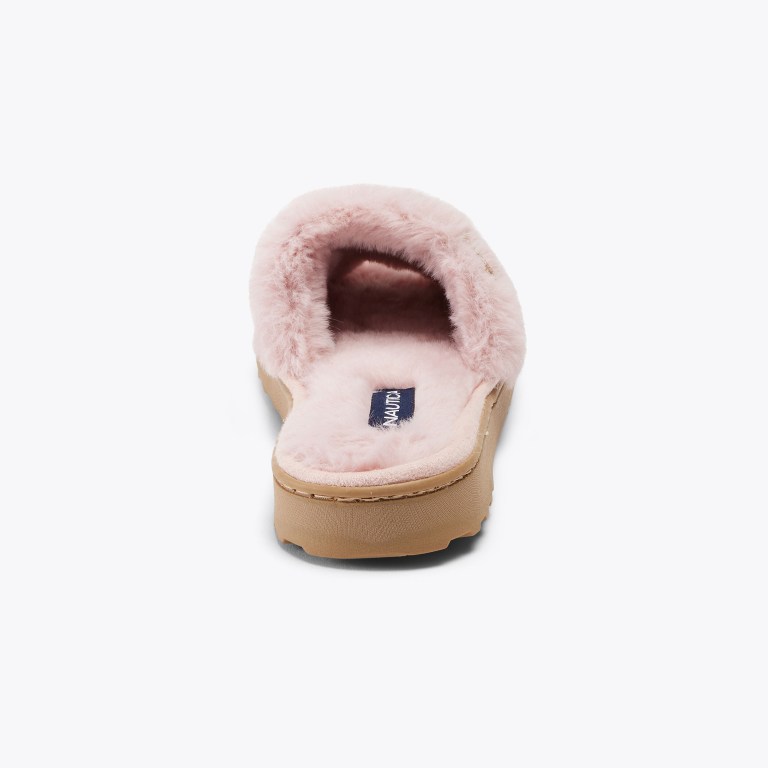 Nautica Faux-fur Slippers Dames Grijs Paars | w5KBLYDU