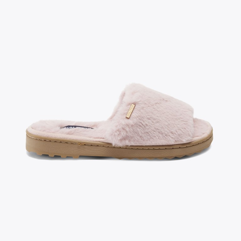 Nautica Faux-fur Slippers Dames Grijs Paars | w5KBLYDU