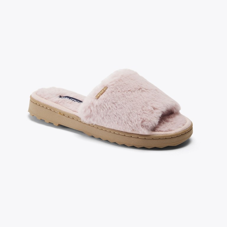 Nautica Faux-fur Slippers Dames Grijs Paars | w5KBLYDU