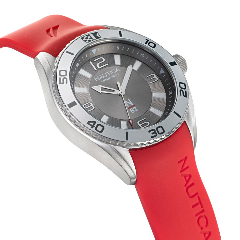 Nautica Finn World Siliconen 3-hand Horloge Heren Gekleurd | slQGNa4K