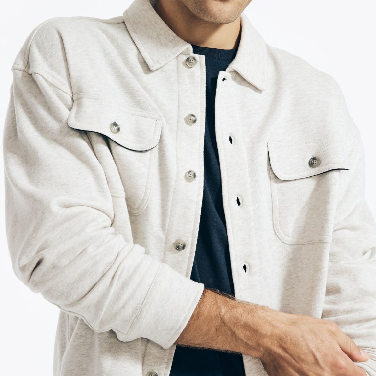 Nautica Fleece Button-up Overhemd Heren Gekleurd | ivsocVKJ