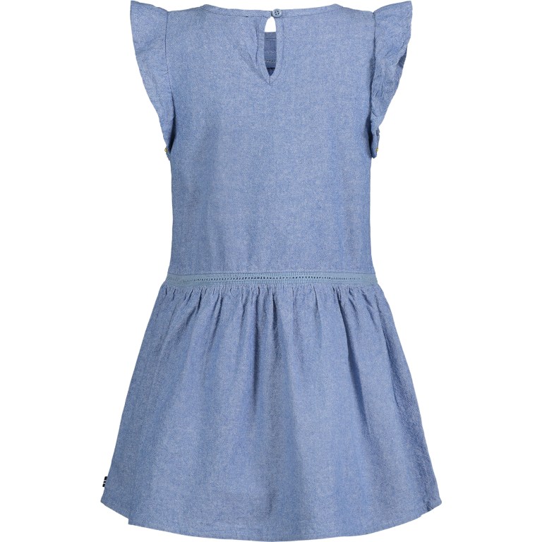 Nautica Flutter-sleeve Chambray (8-16) Jurken Meisjes Blauw | Qe648RMb