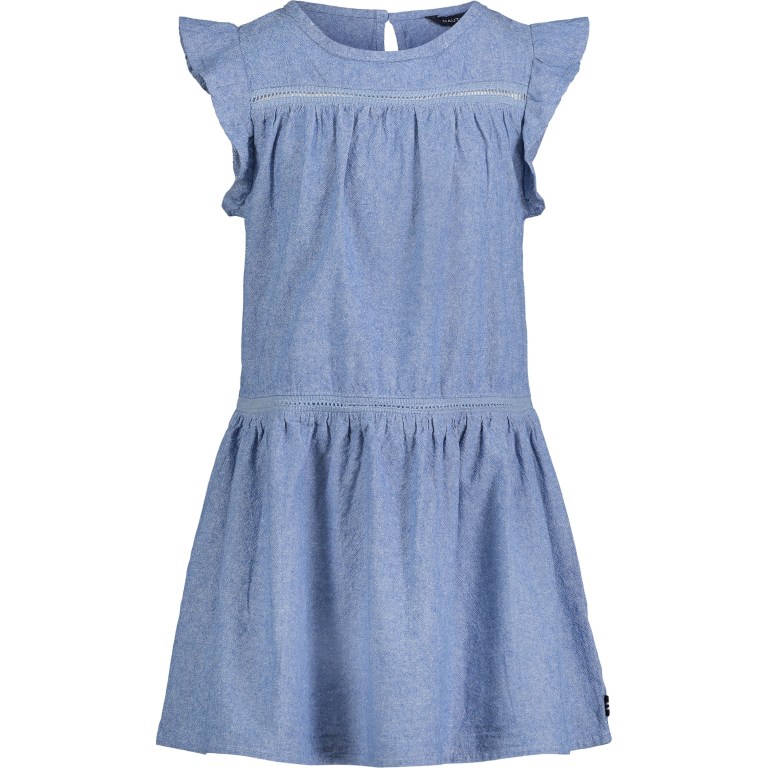 Nautica Flutter-sleeve Chambray (8-16) Jurken Meisjes Blauw | Qe648RMb