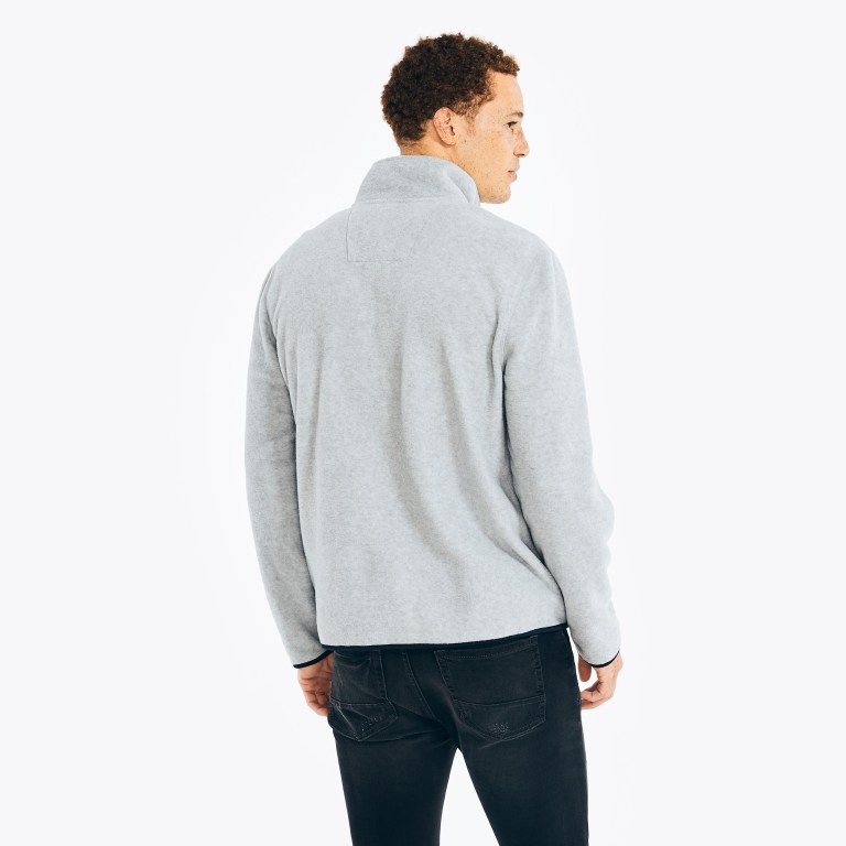 Nautica Full-zip Nautex Fleece Sweatshirts Heren Grijs | dZn1g1ri