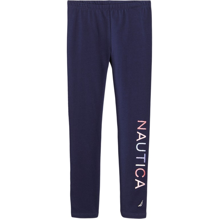 Nautica Glitter Logo (8-16) Leggings Meisjes Donkerblauw | Y1HIrBie