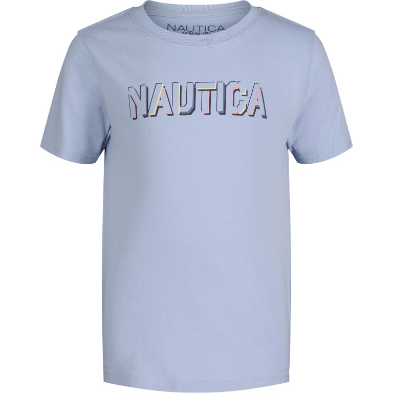 Nautica Grafische (8-20) T-shirts Jongens Azuurblauw Blauw | SADVJWP4