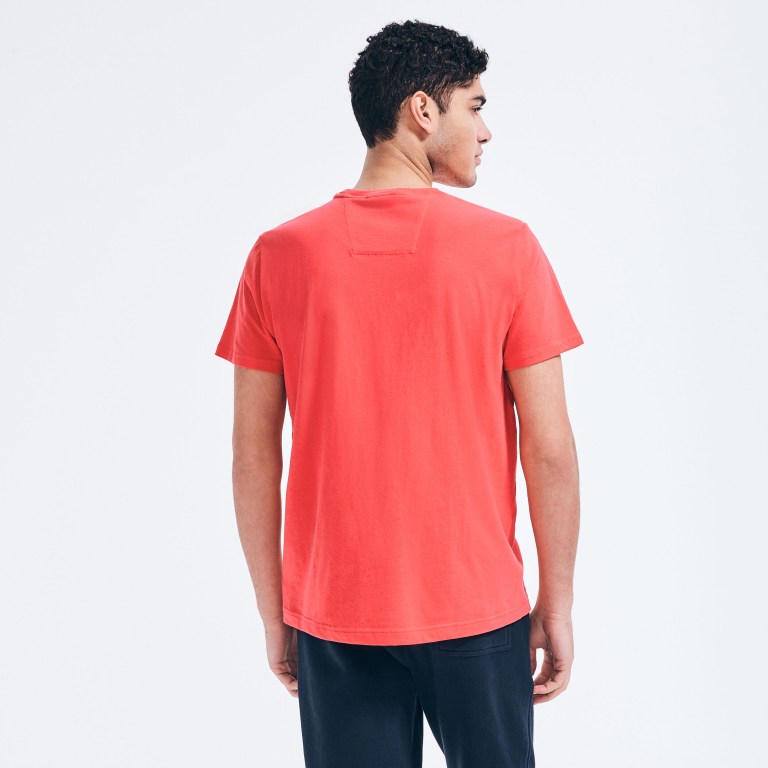 Nautica J-class Crewneck T-shirts Heren Rood | uJRAqd5a