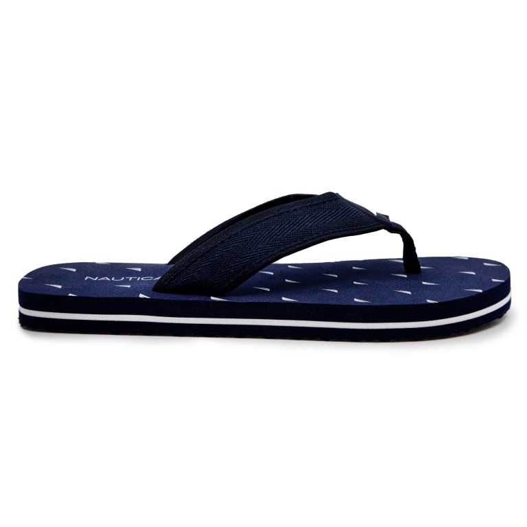 Nautica J-class Embellished String Teenslippers Dames Donkerblauw | SFX7EEnQ