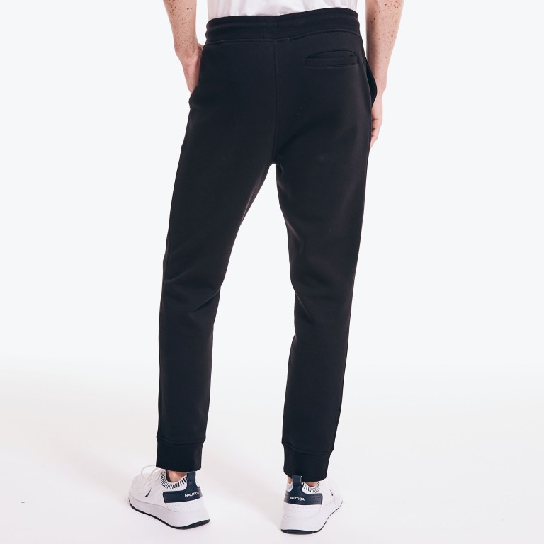 Nautica J-class Fleece Jogger Joggingbroek Heren Zwart | AXnp4DXi