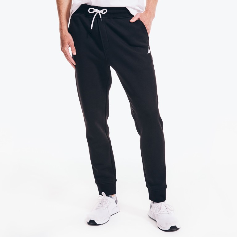 Nautica J-class Fleece Jogger Joggingbroek Heren Zwart | AXnp4DXi