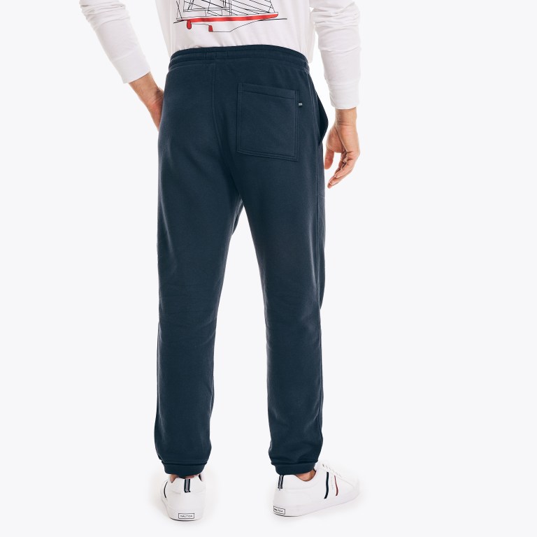 Nautica J-class Fleece Jogger Joggingbroek Heren Donkerblauw | KUMfNvLW