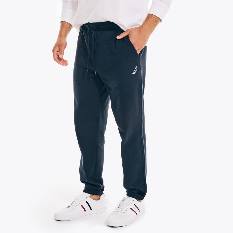 Nautica J-class Fleece Jogger Joggingbroek Heren Donkerblauw | KUMfNvLW