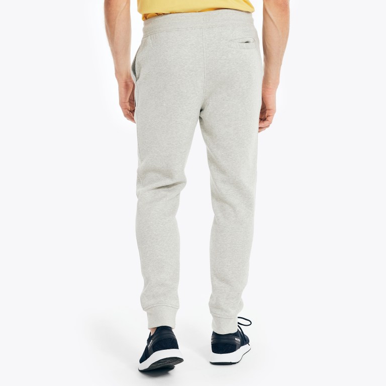 Nautica J-class Fleece Jogger Joggingbroek Heren Grijs | M1SWQF30