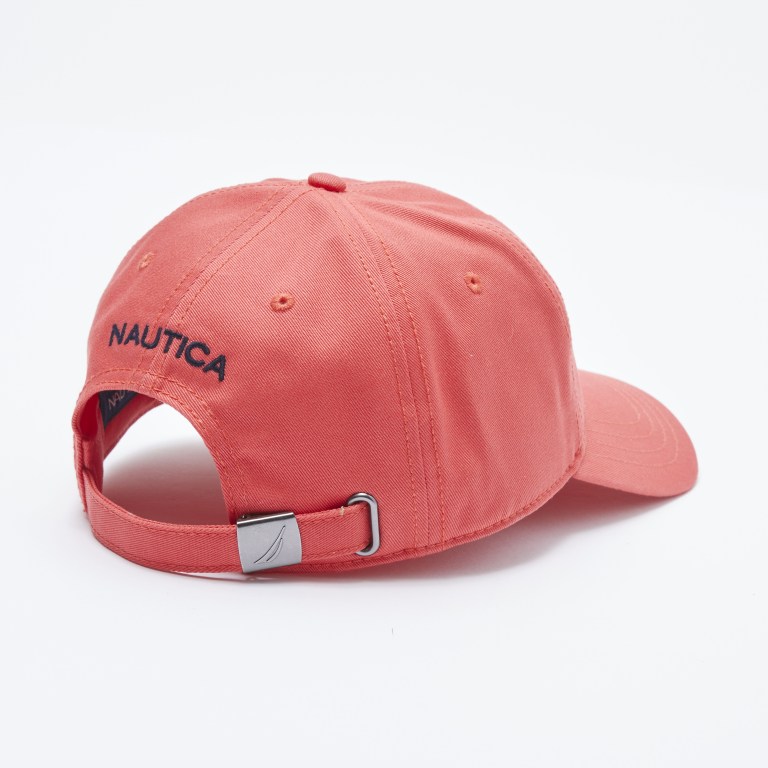 Nautica J-class Logo 6-panel Hoeden Heren Koraal | UrP21Rjm