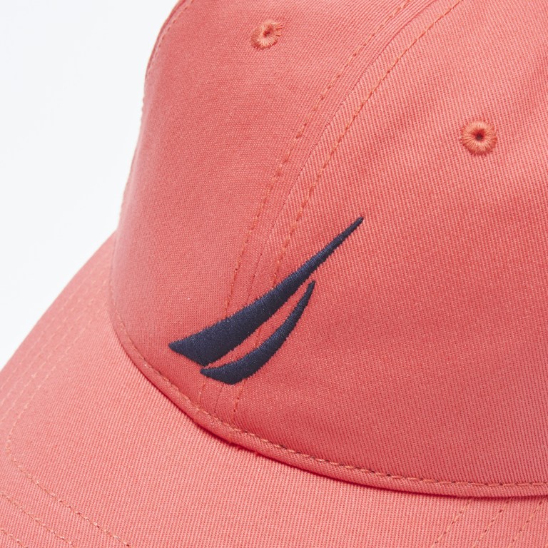 Nautica J-class Logo 6-panel Hoeden Heren Koraal | UrP21Rjm