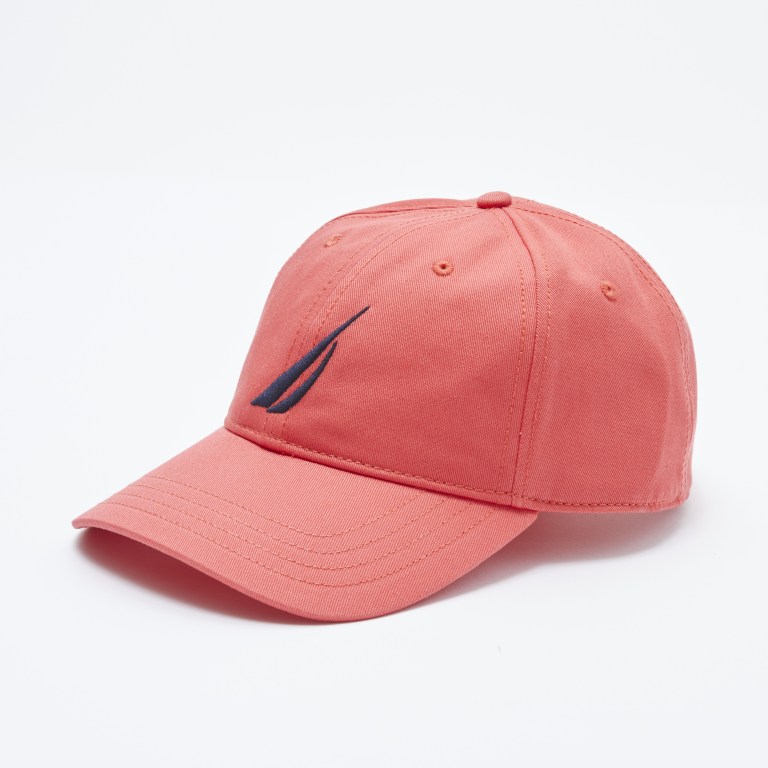 Nautica J-class Logo 6-panel Hoeden Heren Koraal | UrP21Rjm