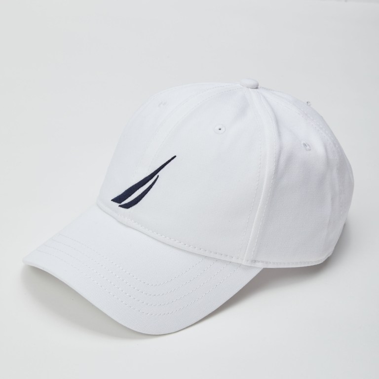 Nautica J-class Logo 6-panel Hoeden Heren Wit | b6PaEe0Z