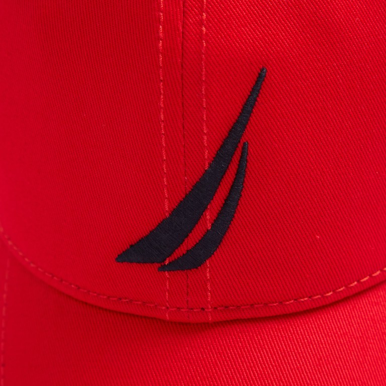 Nautica J-class Logo 6-panel Hoeden Heren Rood | nJgyoDvY