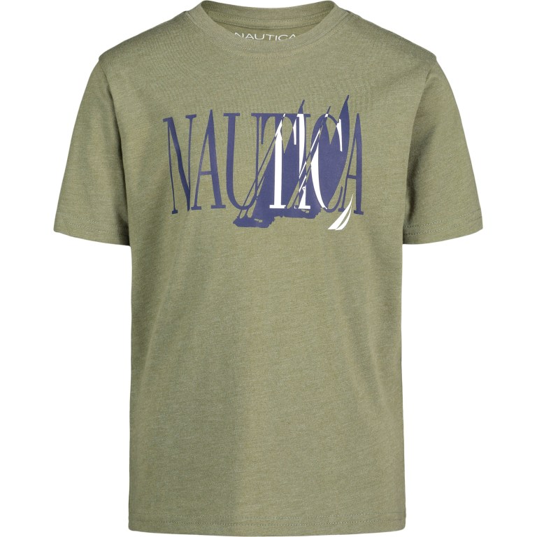 Nautica J-class Logo (8-20) T-shirts Jongens Grijs Groen | m4J9WzNx