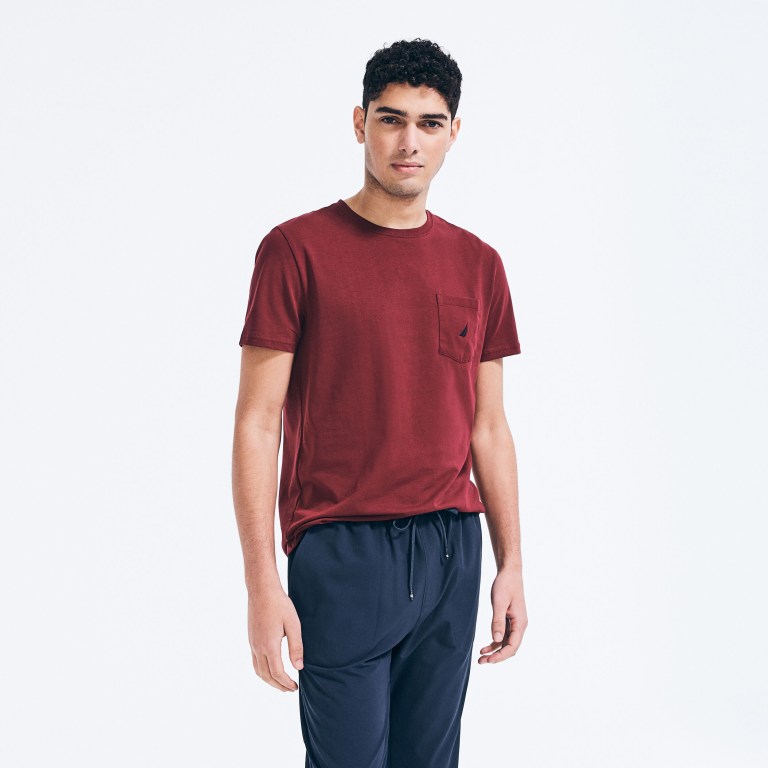 Nautica J-class Pocket T-shirts Heren Rood | 4EXuTZZo