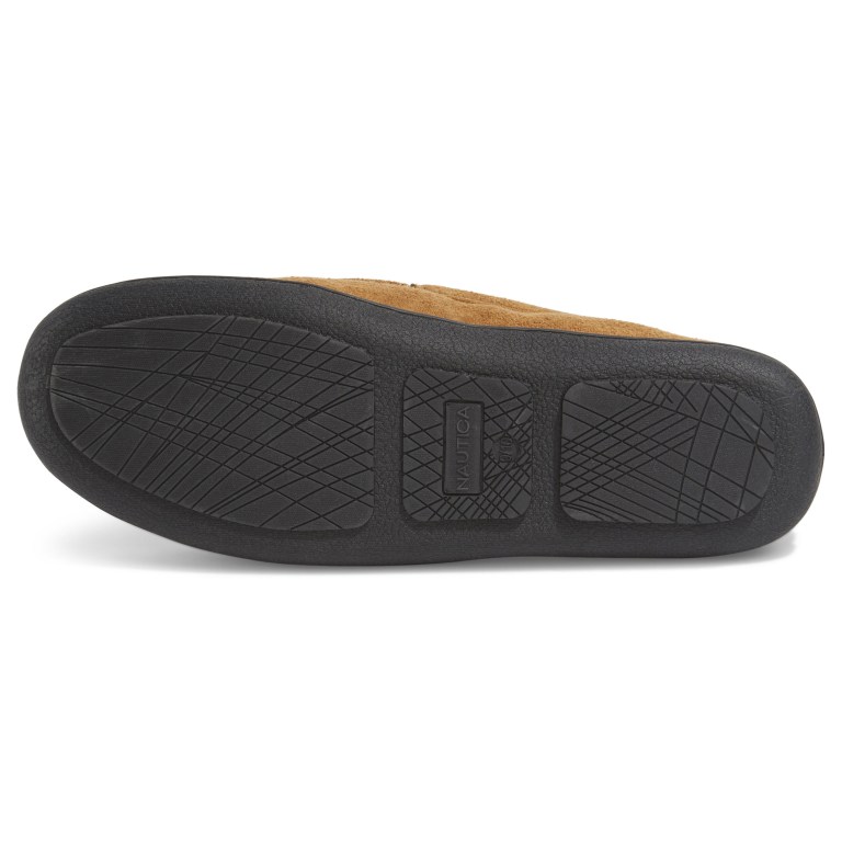 Nautica J-class Suede Slippers Heren Bruin | cjTFVWBo