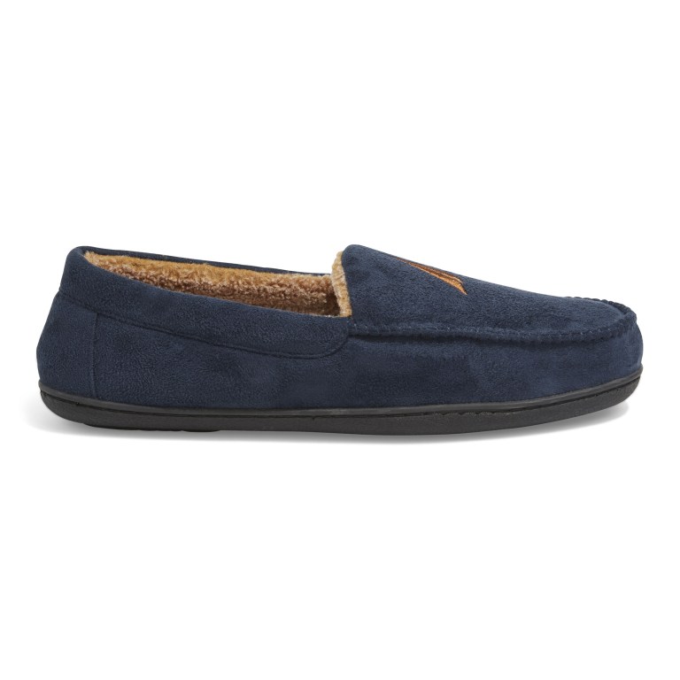 Nautica J-class Suede Slippers Heren Donkerblauw | IlzJvPk0