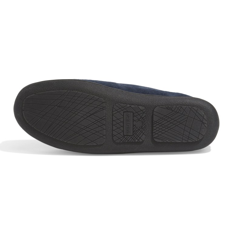 Nautica J-class Suede Slippers Heren Donkerblauw | ez1wvY80