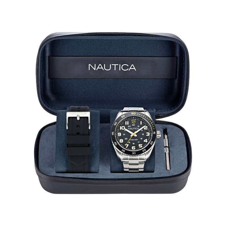 Nautica Key Biscane 3-hand Box Set Horloge Heren Gekleurd | lT15S7VX