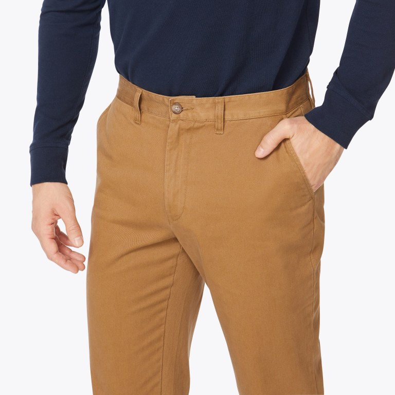 Nautica Klassieke Fit Deck Broek Heren Khaki | CUVMsBAw