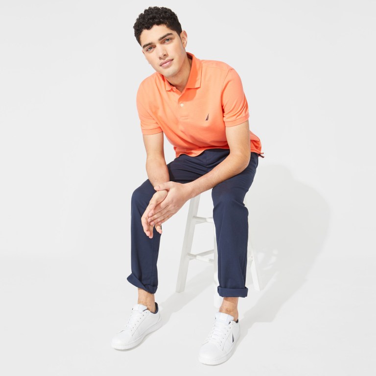 Nautica Klassieke Fit Deck Poloshirt Heren Koraal | 3DNprlus