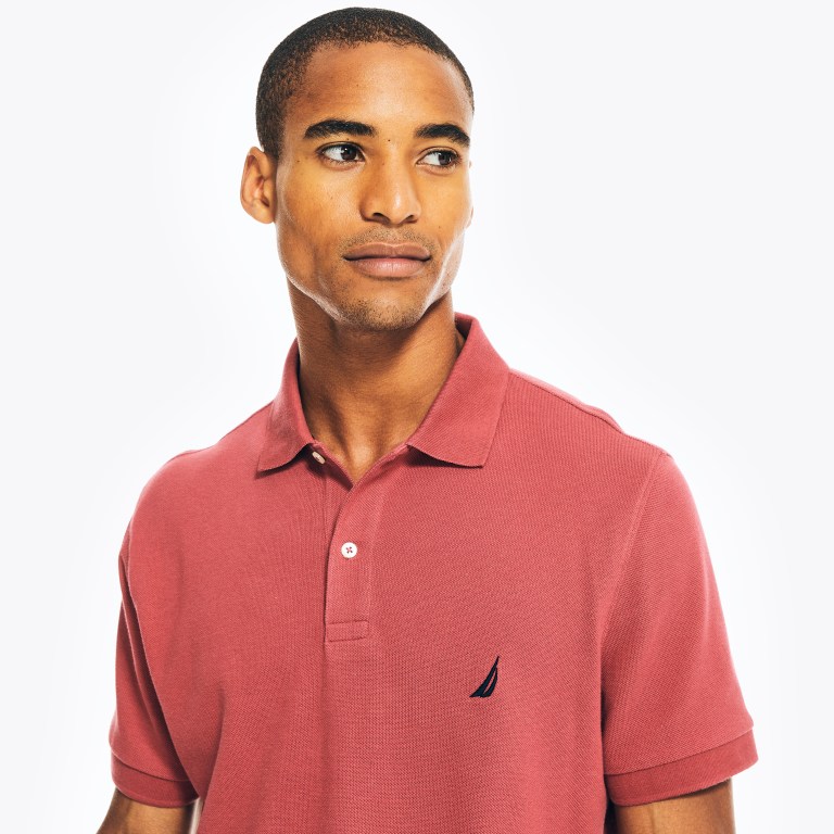 Nautica Klassieke Fit Deck Poloshirt Heren Rood | 8bmdEdAL