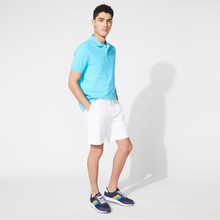 Nautica Klassieke Fit Deck Poloshirt Heren Lichtturquoise Blauw | LjbesMGj