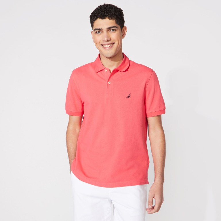 Nautica Klassieke Fit Deck Poloshirt Heren Rood | NmclyahW