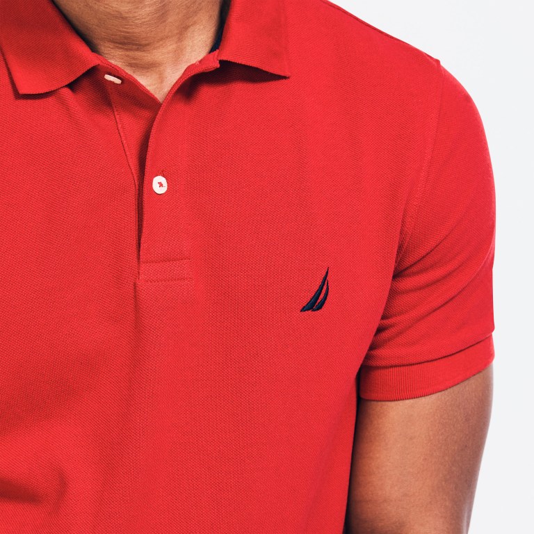 Nautica Klassieke Fit Deck Poloshirt Heren Rood | QCOUbpGR