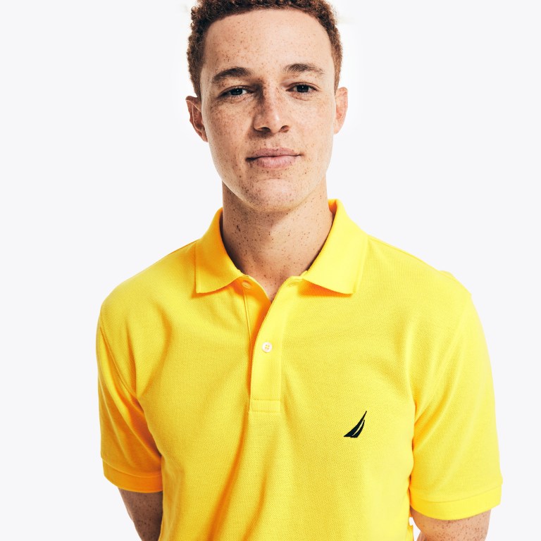 Nautica Klassieke Fit Deck Poloshirt Heren Geel | U78pyXGb