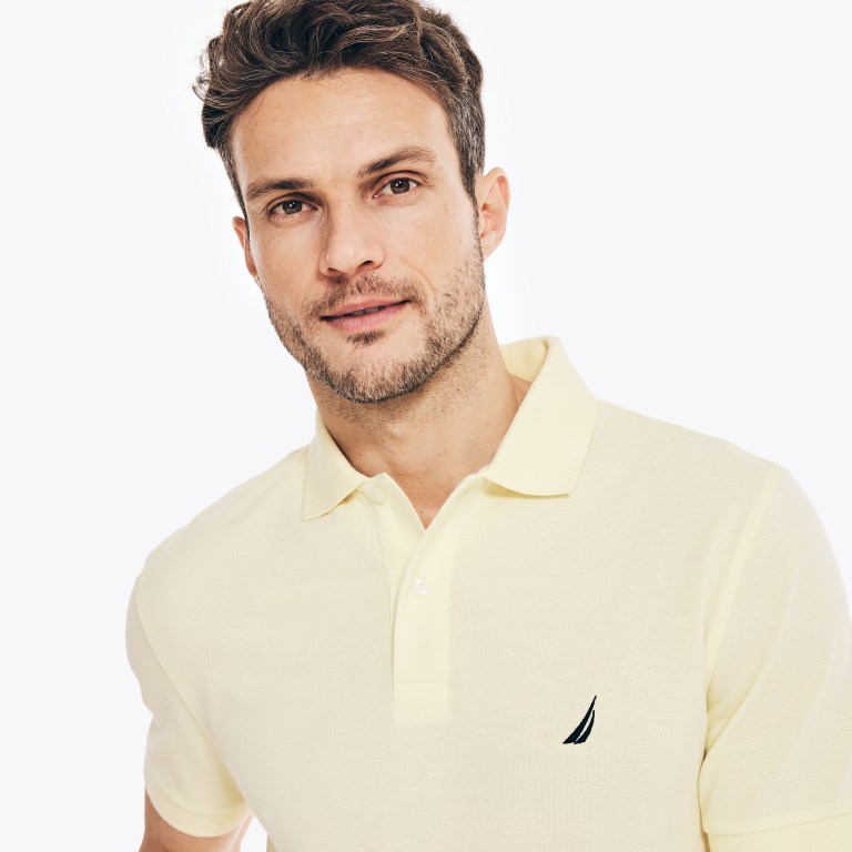 Nautica Klassieke Fit Deck Poloshirt Heren Lichtgeel | Y1pzYOYl