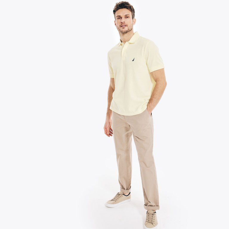 Nautica Klassieke Fit Deck Poloshirt Heren Lichtgeel | Y1pzYOYl