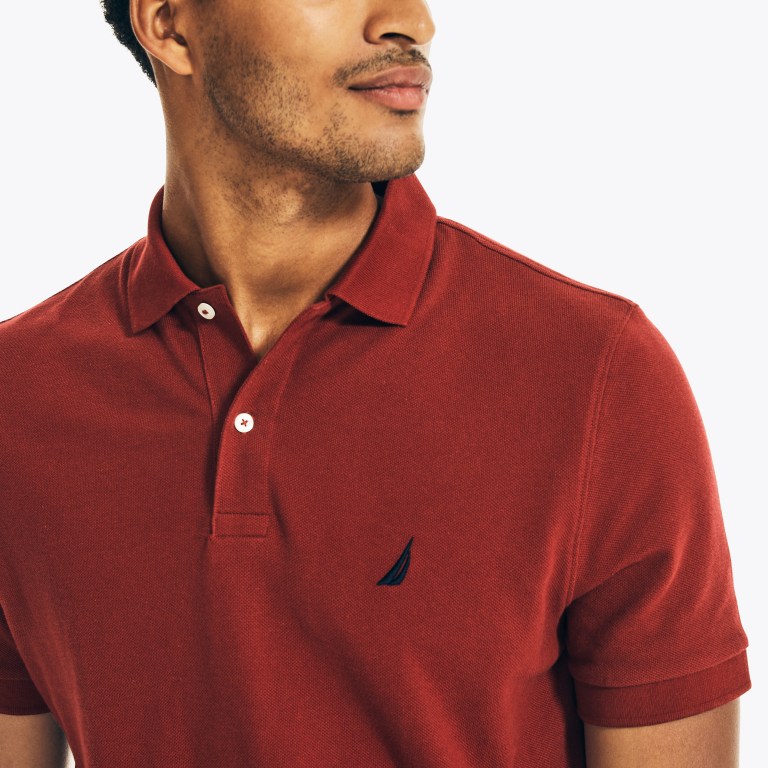 Nautica Klassieke Fit Deck Poloshirt Heren Rood | cX1gTb68