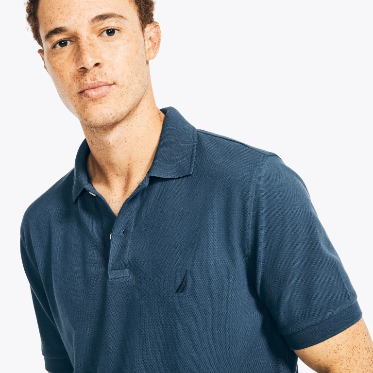 Nautica Klassieke Fit Deck Poloshirt Heren Blauw | htcwCr7y