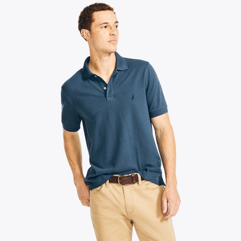 Nautica Klassieke Fit Deck Poloshirt Heren Blauw | htcwCr7y