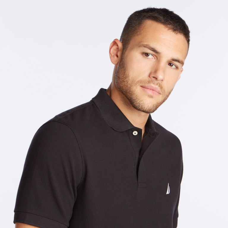 Nautica Klassieke Fit Deck Poloshirt Heren Zwart | iwkVXbYi