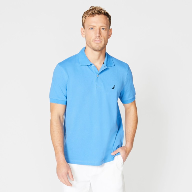 Nautica Klassieke Fit Deck Poloshirt Heren Blauw | myKhGBCd